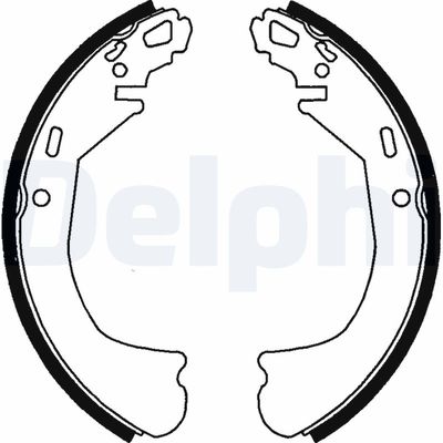 Brake Shoe Set DELPHI LS1738