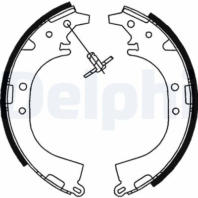 Brake Shoe Set DELPHI LS1745