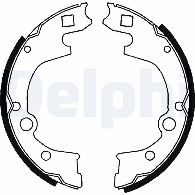 DELPHI LS1760 Brake Shoe Set