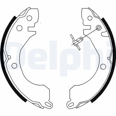 Brake Shoe Set DELPHI LS1779
