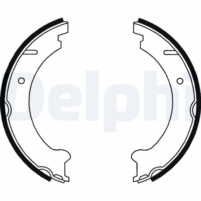 DELPHI LS1781 Brake Shoe Set, parking brake
