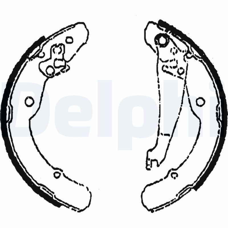 DELPHI LS1784 Brake Shoe Set