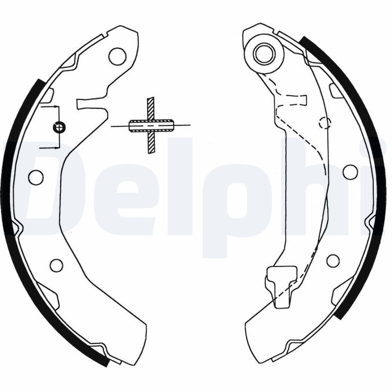 DELPHI LS1822 Brake Shoe Set