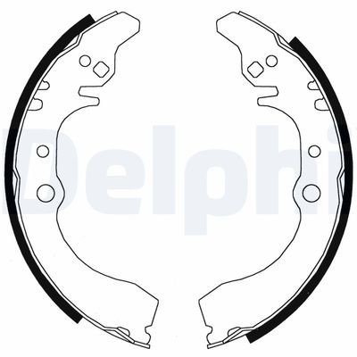 Brake Shoe Set DELPHI LS1823