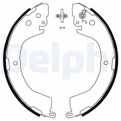Brake Shoe Set DELPHI LS1826