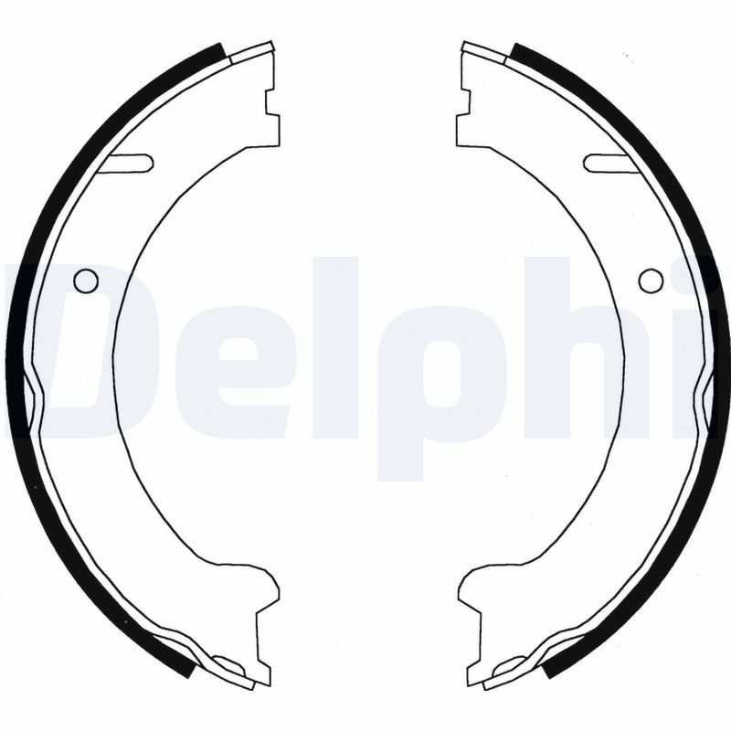 DELPHI LS1832 Brake Shoe Set, parking brake