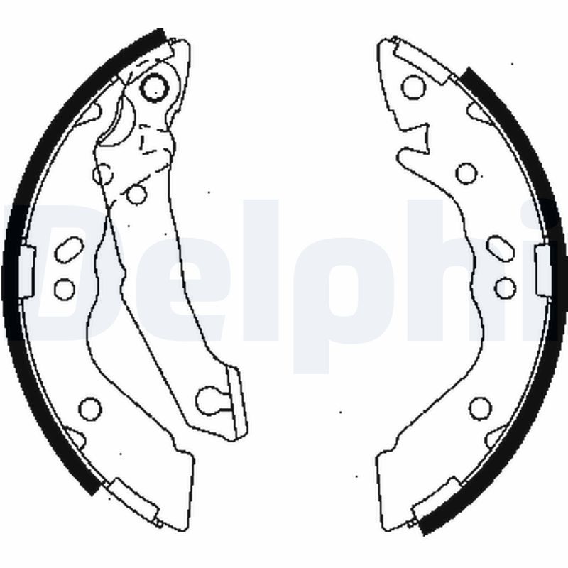 DELPHI LS1836 Brake Shoe Set