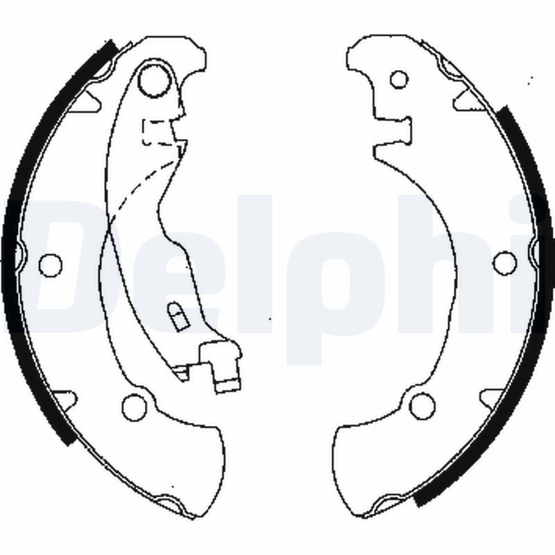 DELPHI LS1840 Brake Shoe Set