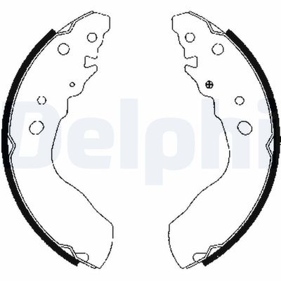 Brake Shoe Set DELPHI LS1845
