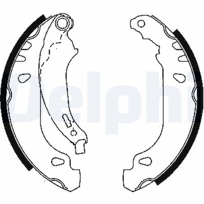 Brake Shoe Set DELPHI LS1848