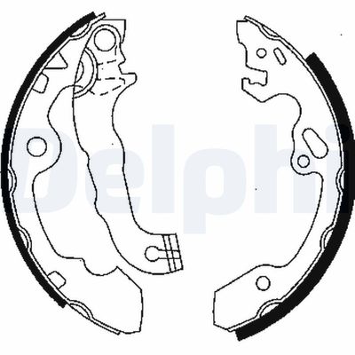 Brake Shoe Set DELPHI LS1850