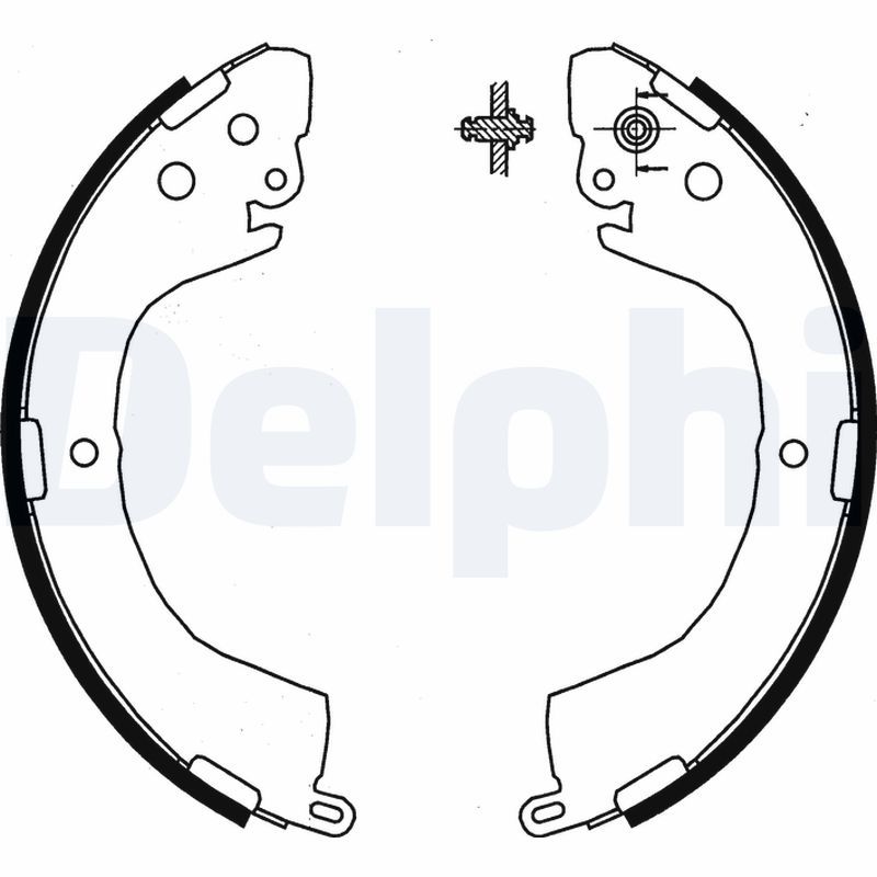 DELPHI LS1852 Brake Shoe Set