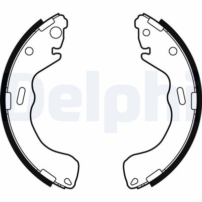 Brake Shoe Set DELPHI LS1879