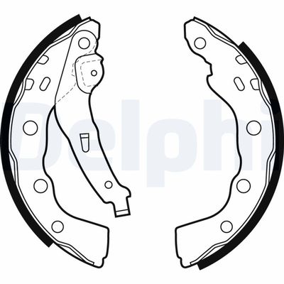 Brake Shoe Set DELPHI LS1880