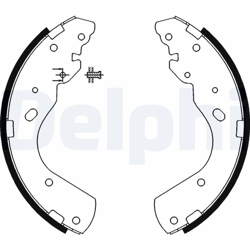 DELPHI LS1897 Brake Shoe Set