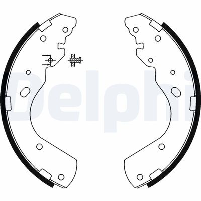 Brake Shoe Set DELPHI LS1897