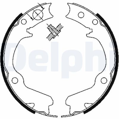 Brake Shoe Set DELPHI LS1899