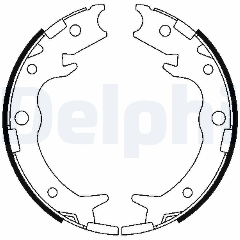 DELPHI LS1900 Brake Shoe Set