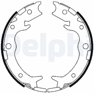 Brake Shoe Set DELPHI LS1900