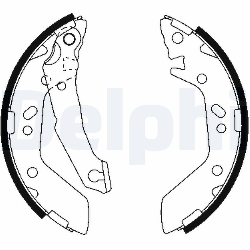 DELPHI LS1909 Brake Shoe Set