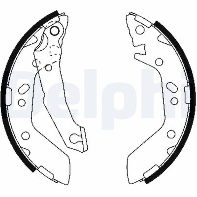 Brake Shoe Set DELPHI LS1909