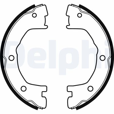 Brake Shoe Set, parking brake DELPHI LS1919