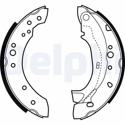 Brake Shoe Set DELPHI LS1921
