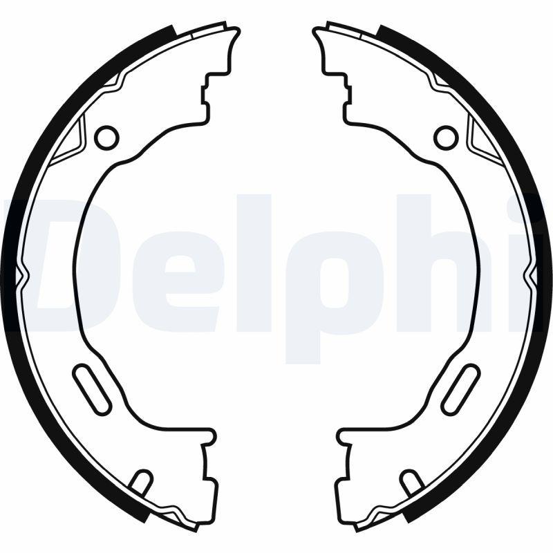 DELPHI LS1922 Brake Shoe Set, parking brake