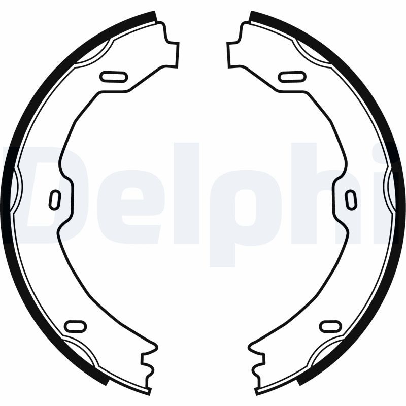 DELPHI LS1923 Brake Shoe Set, parking brake