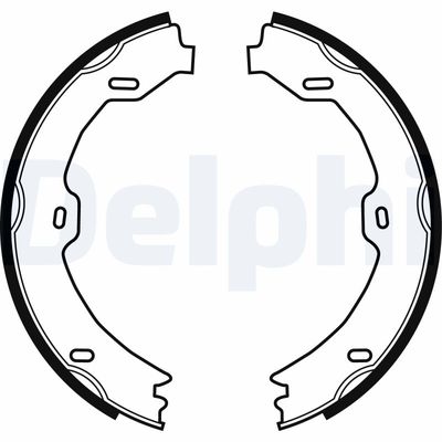 Brake Shoe Set, parking brake DELPHI LS1923
