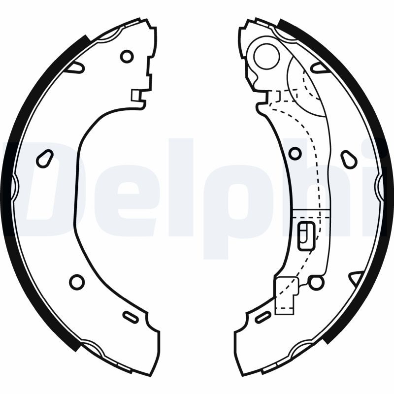 DELPHI LS1925 Brake Shoe Set
