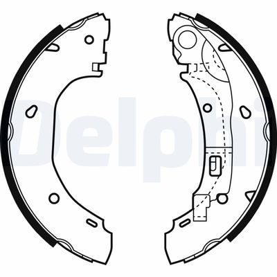 Brake Shoe Set DELPHI LS1925