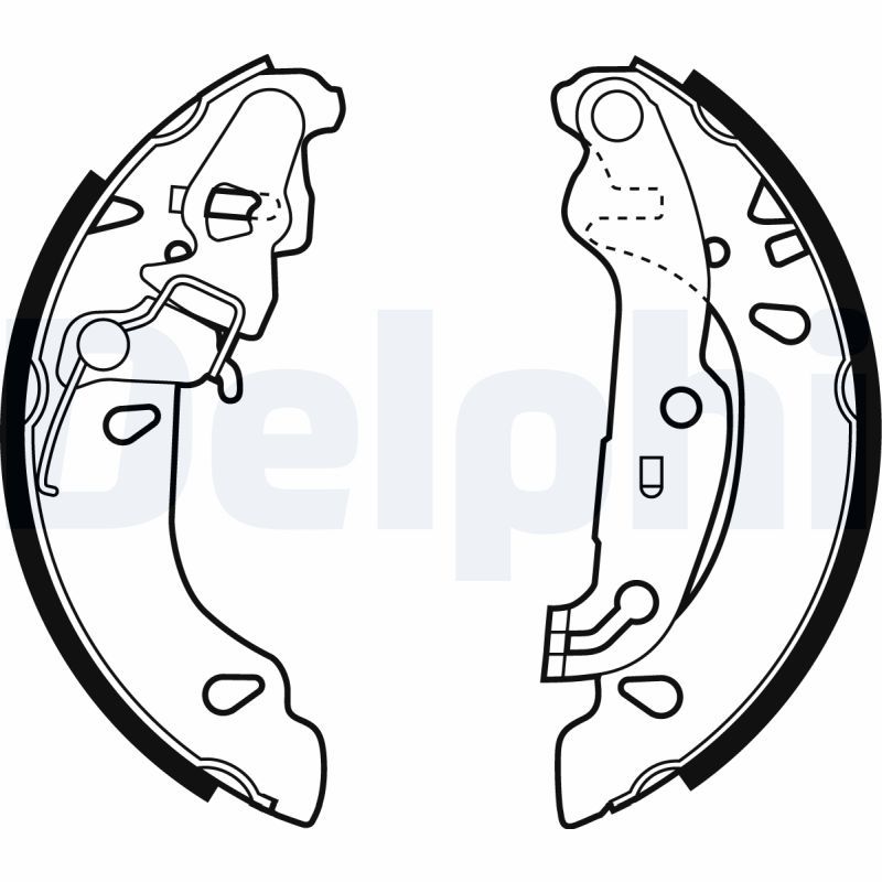DELPHI LS1926 Brake Shoe Set