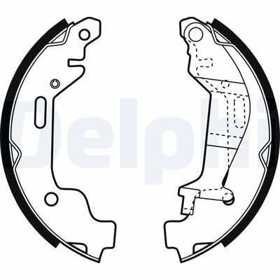 Brake Shoe Set DELPHI LS1927