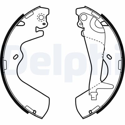 Brake Shoe Set DELPHI LS1934