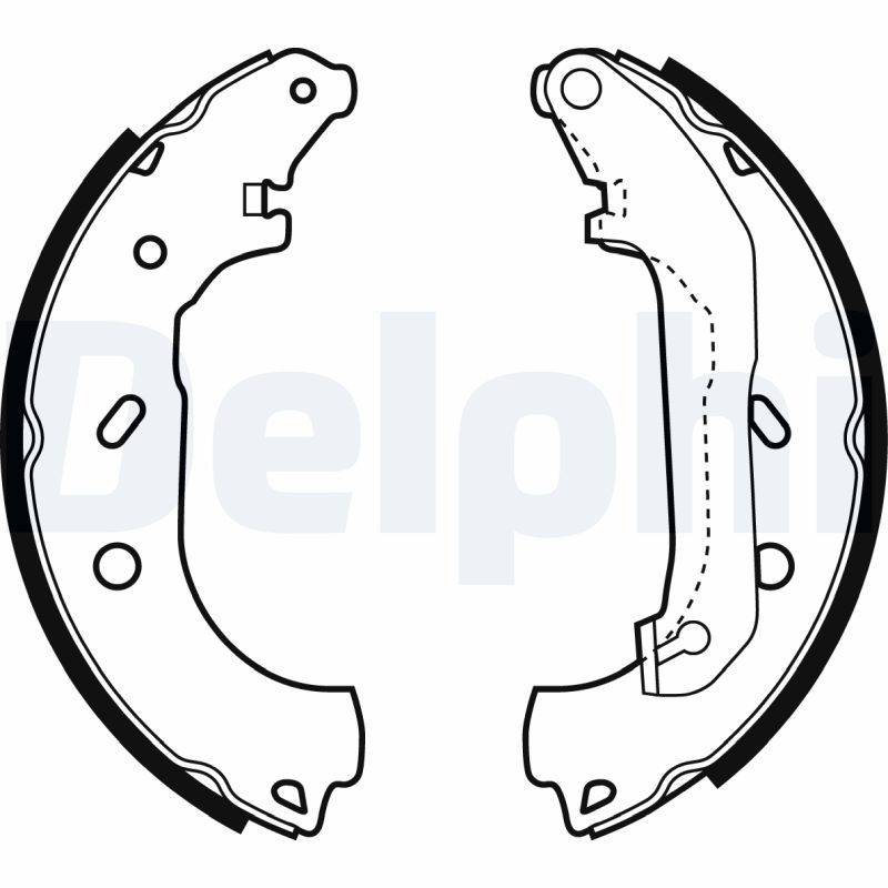 DELPHI LS1940 Brake Shoe Set