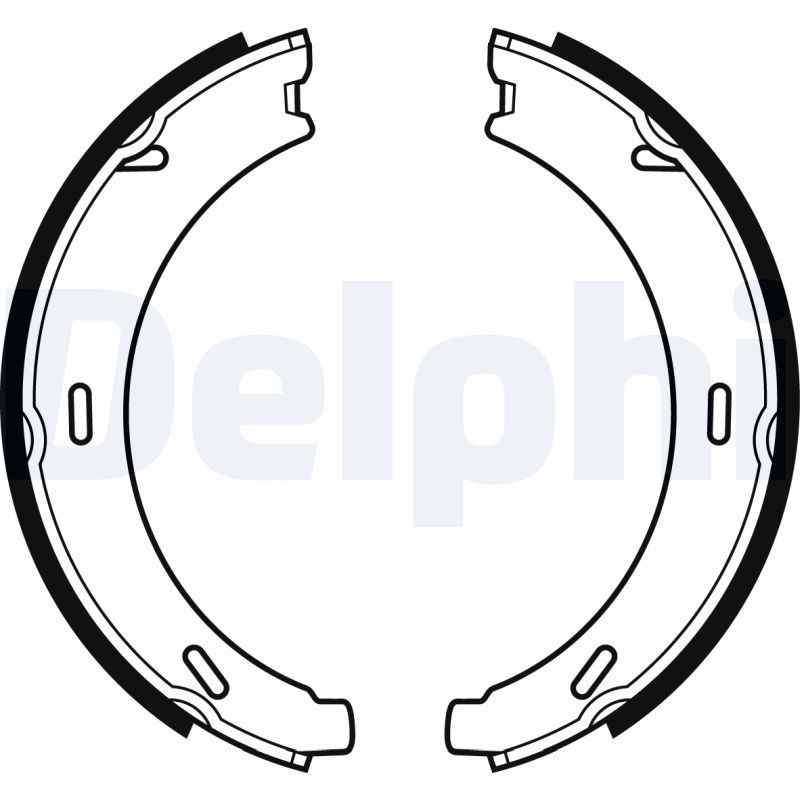 DELPHI LS1958 Brake Shoe Set, parking brake