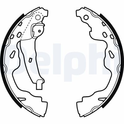 Brake Shoe Set DELPHI LS1961