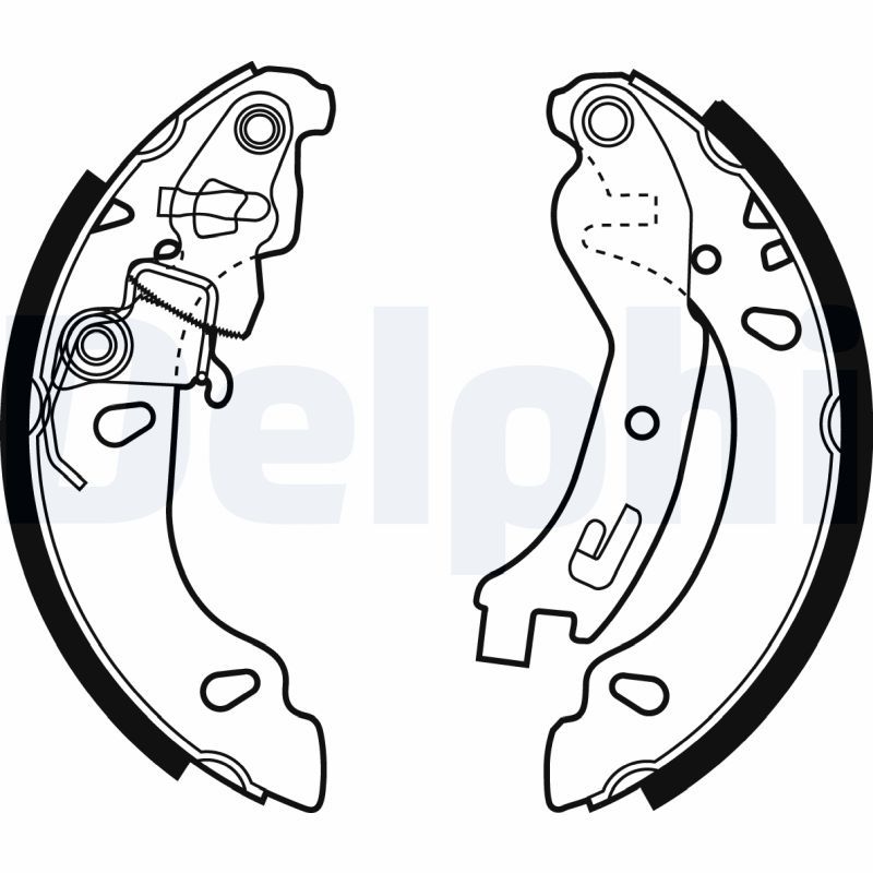 DELPHI LS1970 Brake Shoe Set