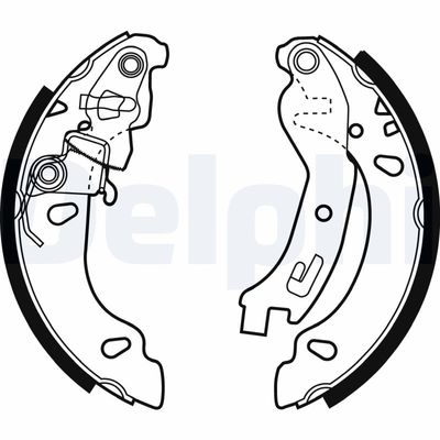 Brake Shoe Set DELPHI LS1970