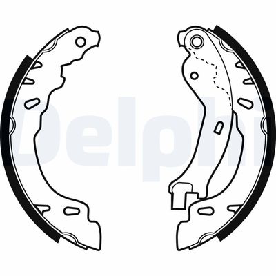 Brake Shoe Set DELPHI LS1971