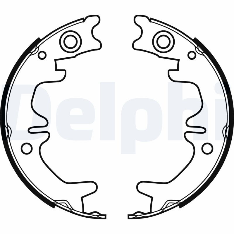 DELPHI LS1974 Brake Shoe Set, parking brake