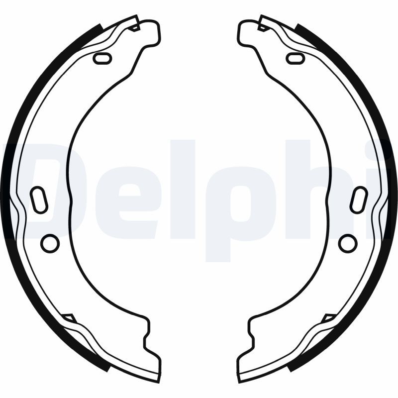 DELPHI LS1978 Brake Shoe Set, parking brake