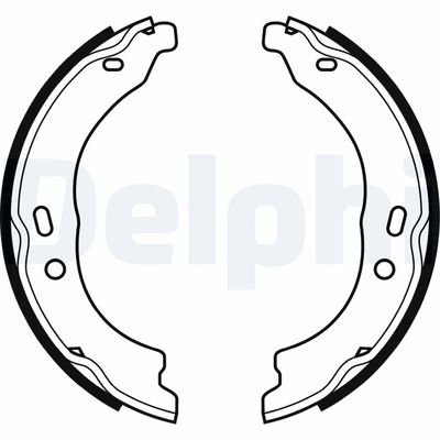 Brake Shoe Set, parking brake DELPHI LS1978