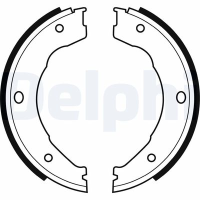 Brake Shoe Set, parking brake DELPHI LS1982