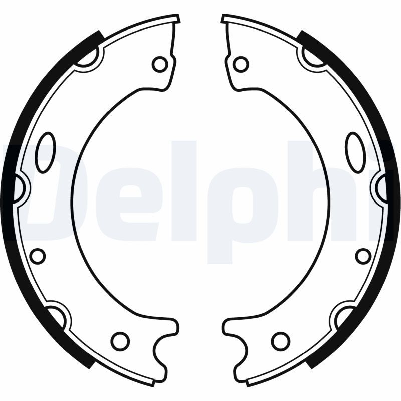 DELPHI LS1989 Brake Shoe Set, parking brake