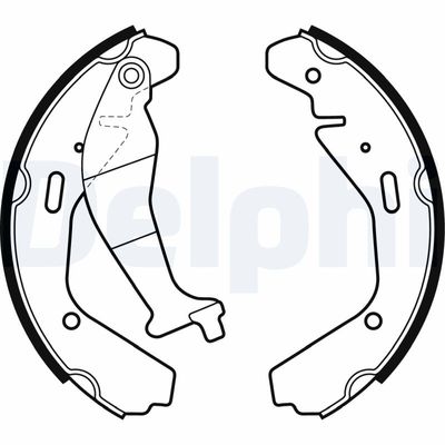 Brake Shoe Set DELPHI LS1990