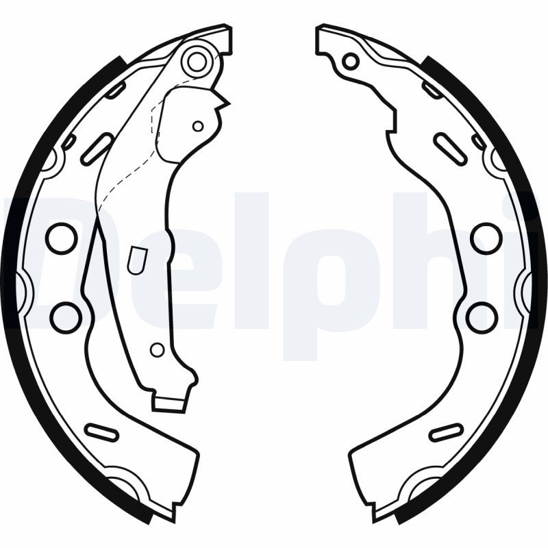 DELPHI LS1993 Brake Shoe Set
