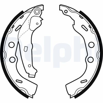 Brake Shoe Set DELPHI LS1993