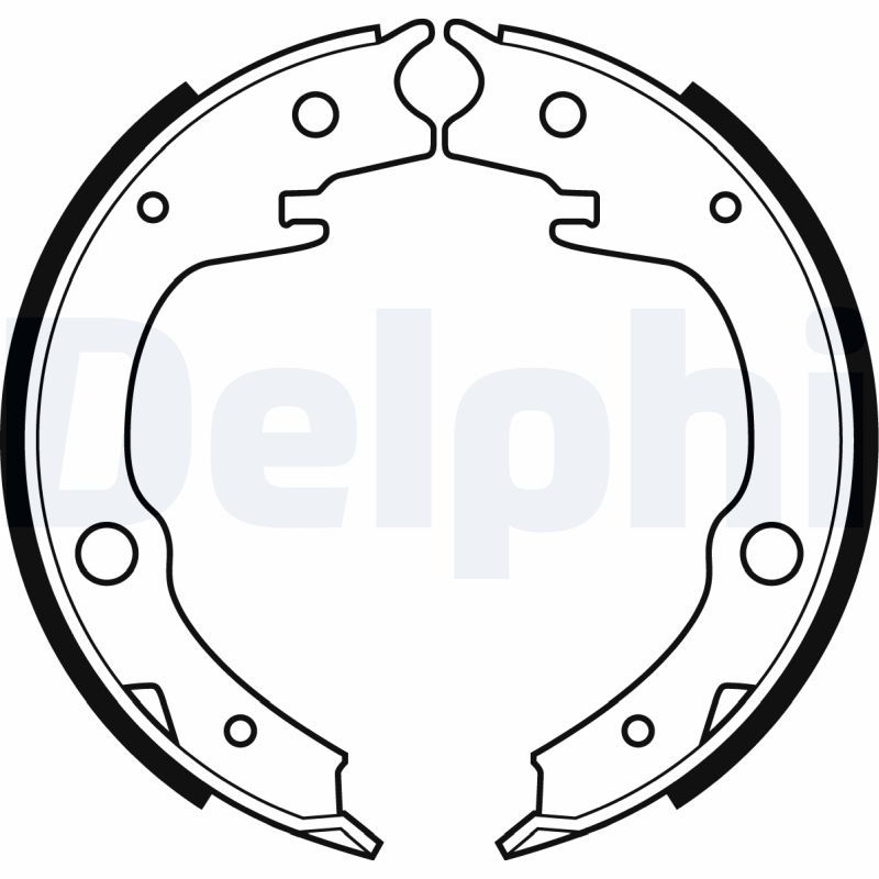 DELPHI LS1994 Brake Shoe Set, parking brake